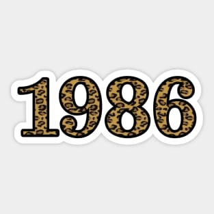 1986 Sticker